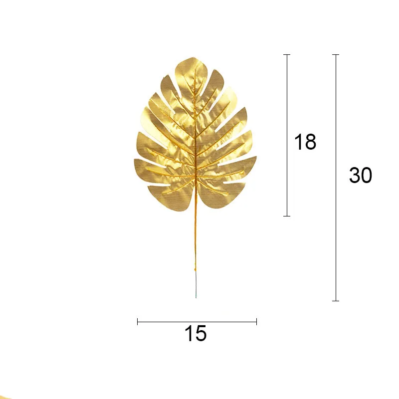 20 шт Золотой искусственный Monstera тропический плм дерево листья фотография фон