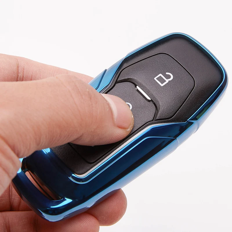 Мягкий чехол из ТПУ для автомобильных ключей защитный Ford Edge Mondeo Mustang Умный брелок