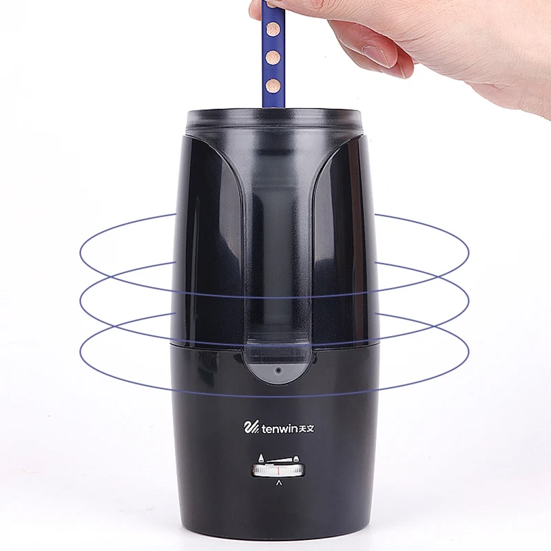 

TEN-WIN Large Automatic Electric Pencil Sharpener Heavy Duty for Colored Pencils Mechanical USB for Children Artists