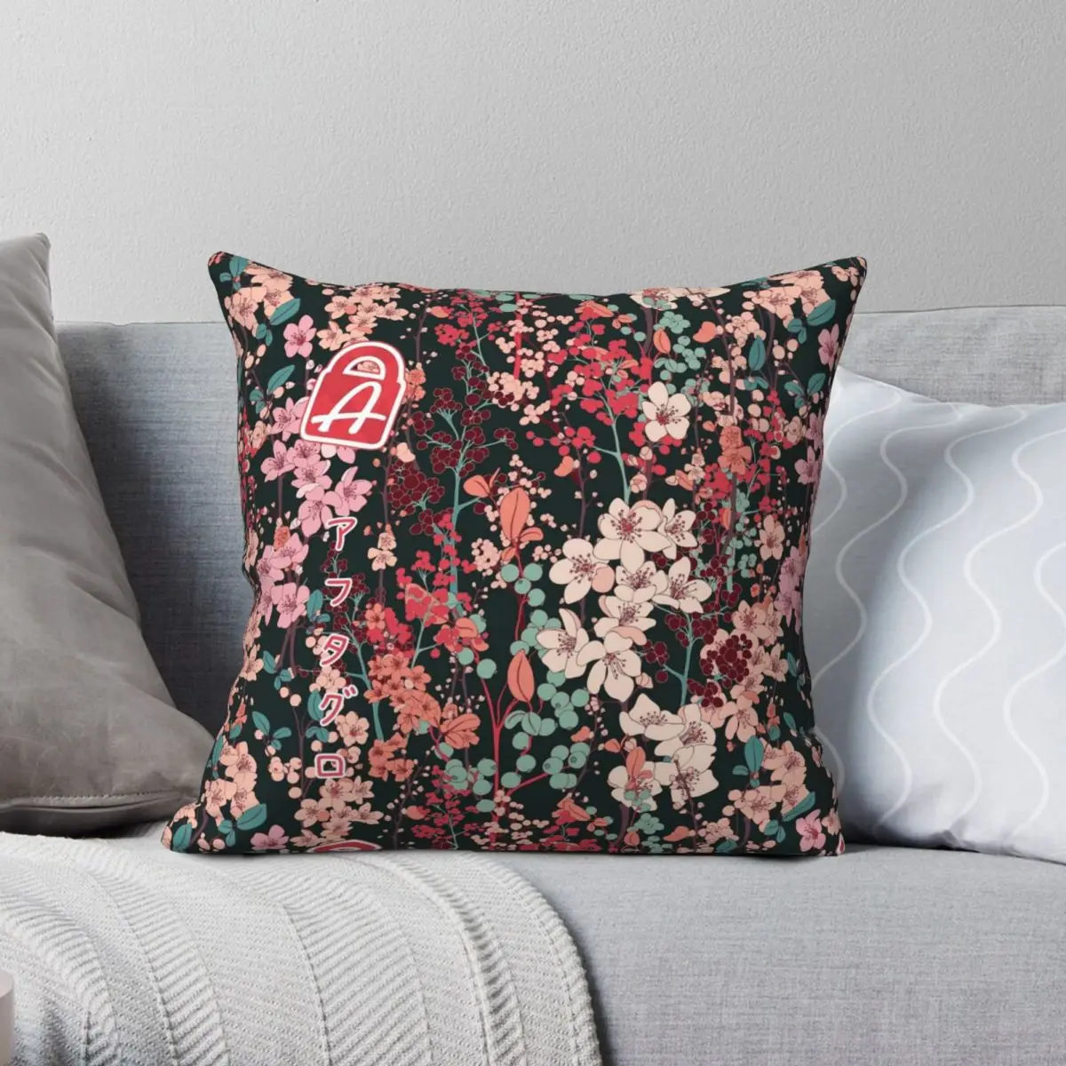 

Afterglow Mask Amanojaku Square Pillowcase Polyester Linen Velvet Printed Zip Decor Throw Pillow Case Car Cushion Cover