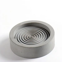 round cement molds handmade silicone concrete candle holder moulds