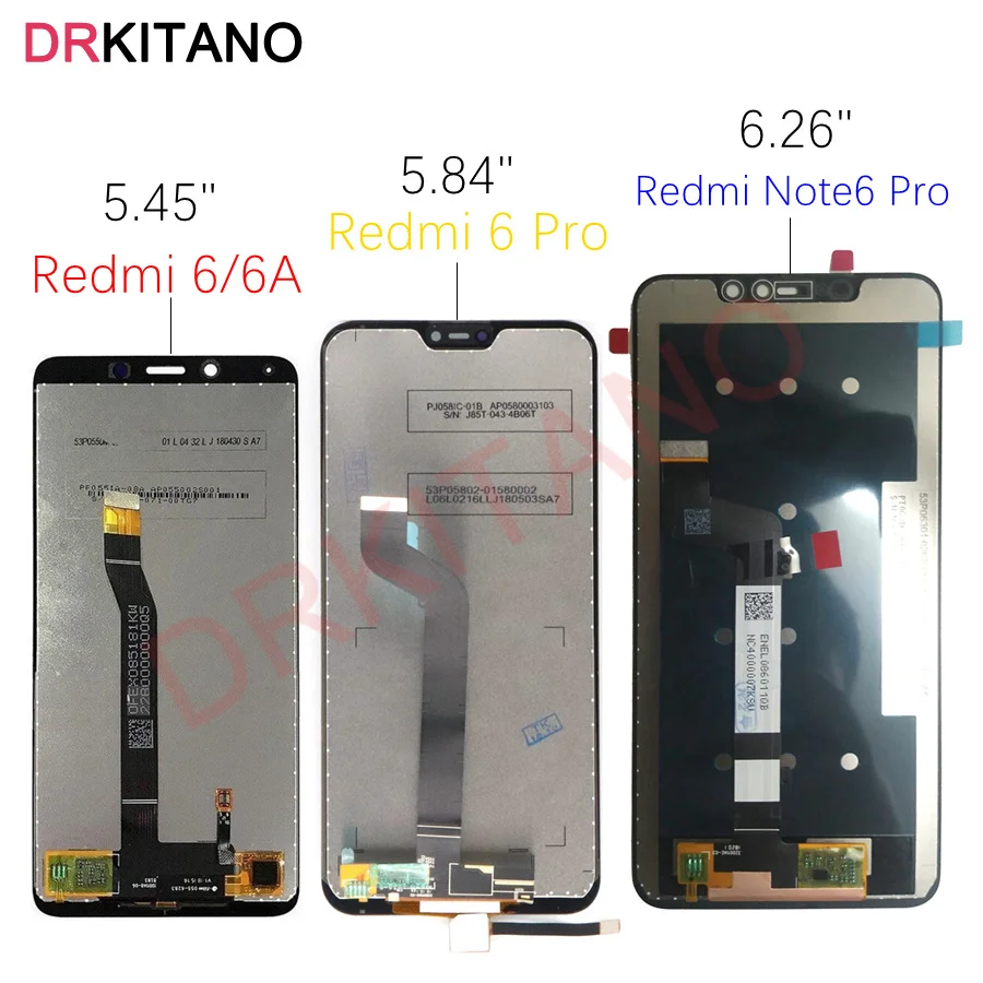 Для Xiaomi Redmi Note 6 Pro ЖК-дисплей сенсорный экран Note6 Pro дисплей для Xiaomi Redmi 6 Pro ЖК 6 6A Замена ЖК-экрана