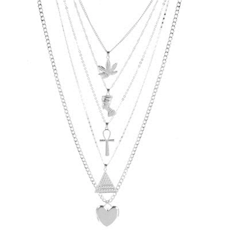 HebeDeer ожерелье кленовый лист цепочка женское сердце ювелирный светильник желтого