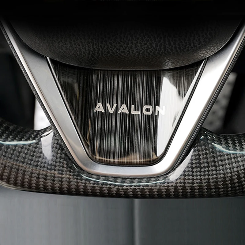 

Lsrtw2017 Carbon Fiber Car Steering Wheel Trims for Toyota Avalon 2019 2020 2021 xx50 Decoration auto Accessories styling