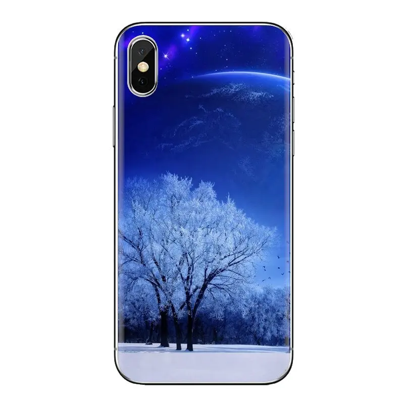 Мягкий чехол для iPhone XS Max XR X 4 4s 5 5S 5C SE 6 6S 7 8 Plus samsung Galaxy J1 J3 J5 J7 A3 A5 церковный зимний