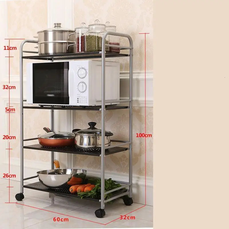 Держатель Articulos De Cocina Home Estanteria Repisas Cuisine Range Raf с колесами Estantes органайзер для хранения на кухне стойка - Цвет: Number 4