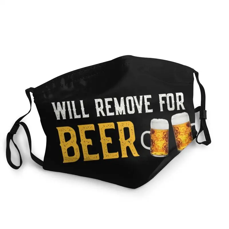 

Will Remove For Beer Reusable Unisex Adult Face Mask Anti Haze Dust Protection Cover Respirator Mouth Muffle