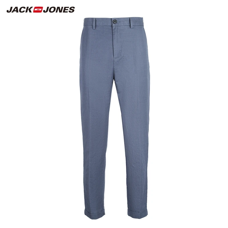 JackJones мужские облегающие льняные зауженные укороченные брюки с узкими штанинами