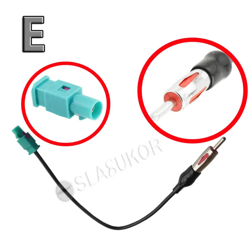 FM AM радио антенна кабель адаптер для VW Golf Skoda Octavia BMW Peugeot 307 Hyundai Kia KI-11 Honda Accord Civic CRV