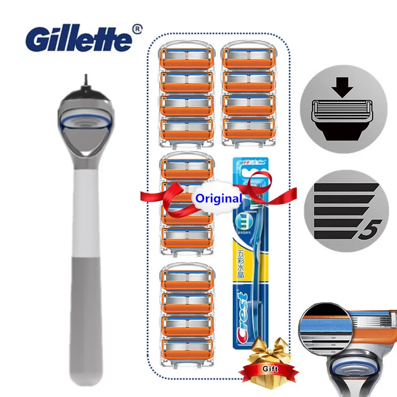 

Original Gillette Fusion 5 Shaver Blades Replaceable Cassettes for Shaving Gillette Razor Blade for Men Genuine High Quality