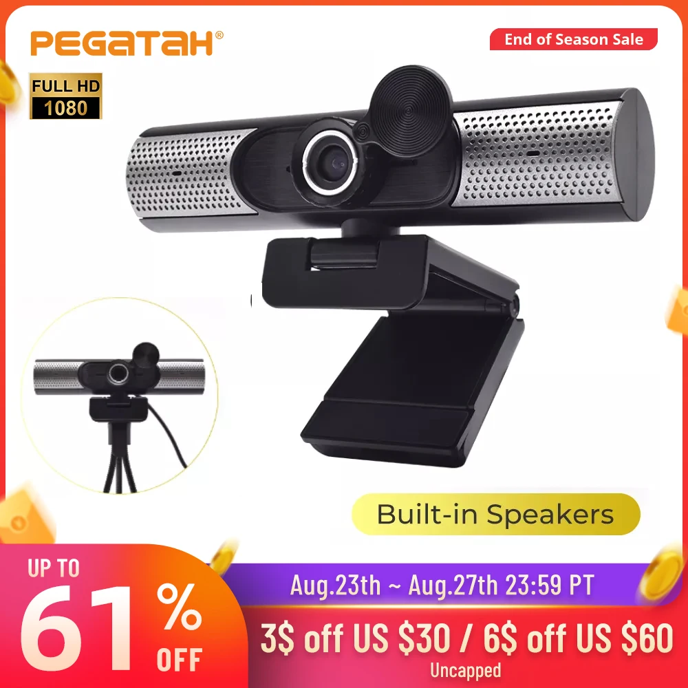 

Веб-камера с микрофоном, 1080P, HD