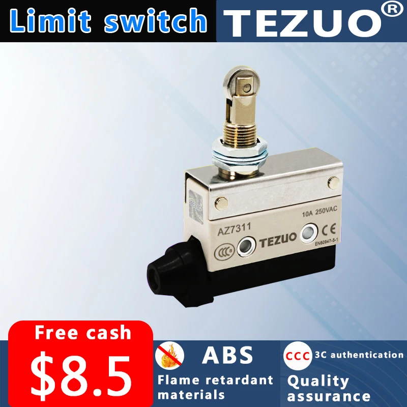 AZ7311 концевой выключатель маленький микро дорожный переключатель роликовый