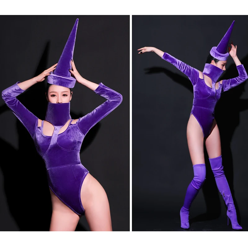 Женское боди с шапкой костюм для танцев в стиле ГОГО клуба карнавала и сцены |