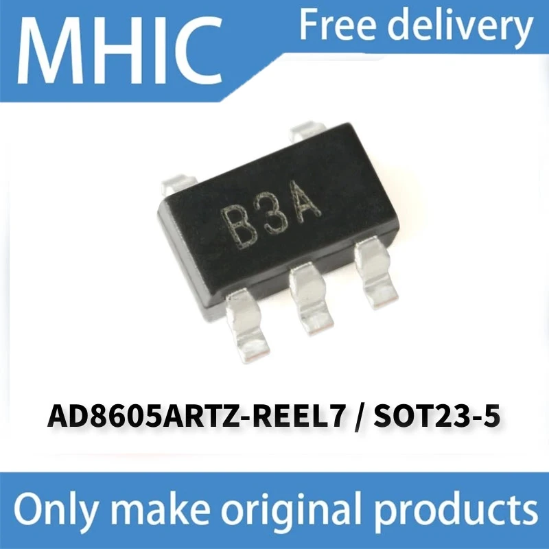 

10PCS/LOT AD8605ARTZ-REEL7 Silk Screen B3A SOT-23-5 Operational Amplifier Chip 100% Brand New Original