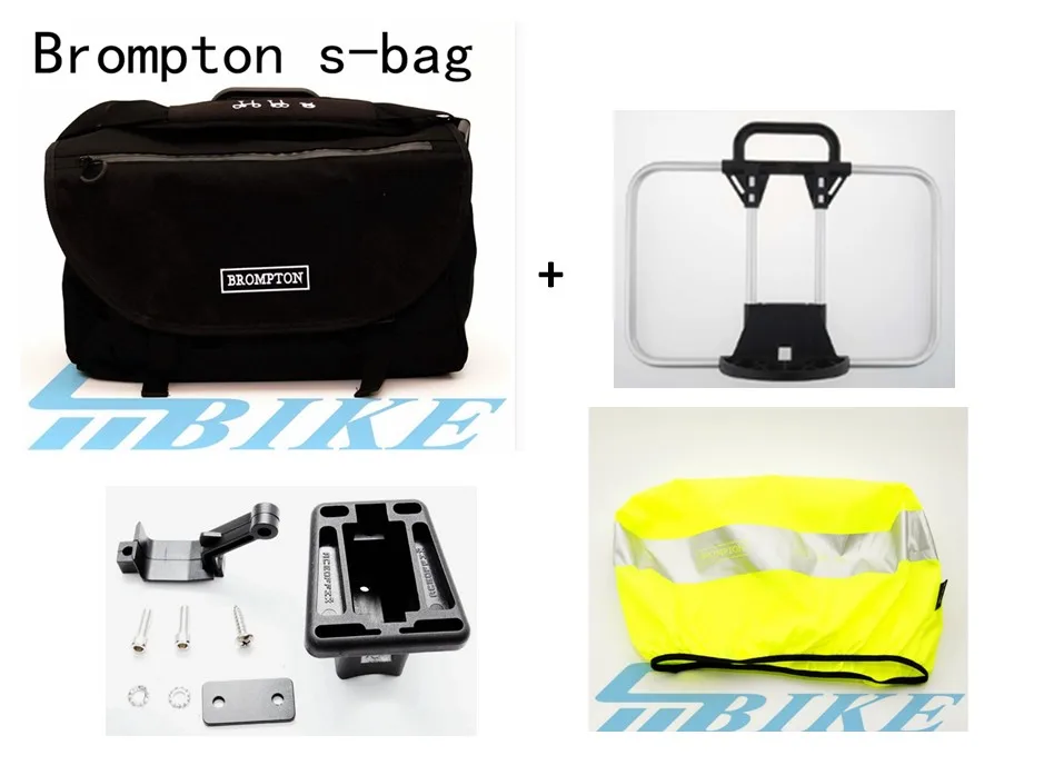 ACEOFFIX велосипедная корзина сумка для Brompton овощная корзина DuPont водонепроницаемая ткань S сумка для Brompton сумка - Цвет: total set