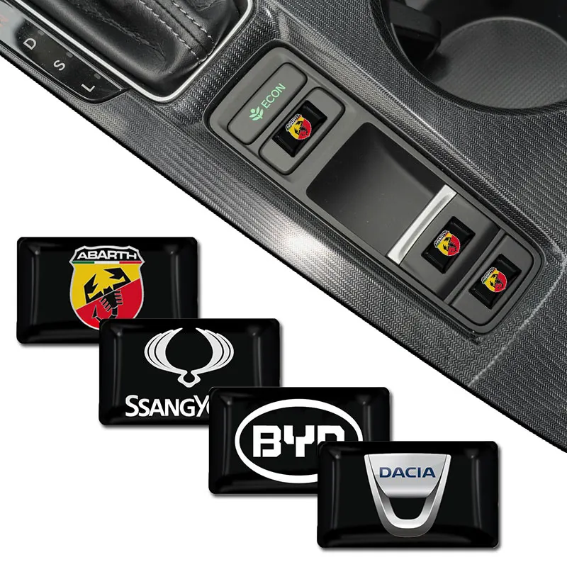 

10pc Small Stickers for Car Interior Creative Decoration for Toyota TRD RAV4 Avensis Yaris Levin Reiz Crown Vios Car Accessories