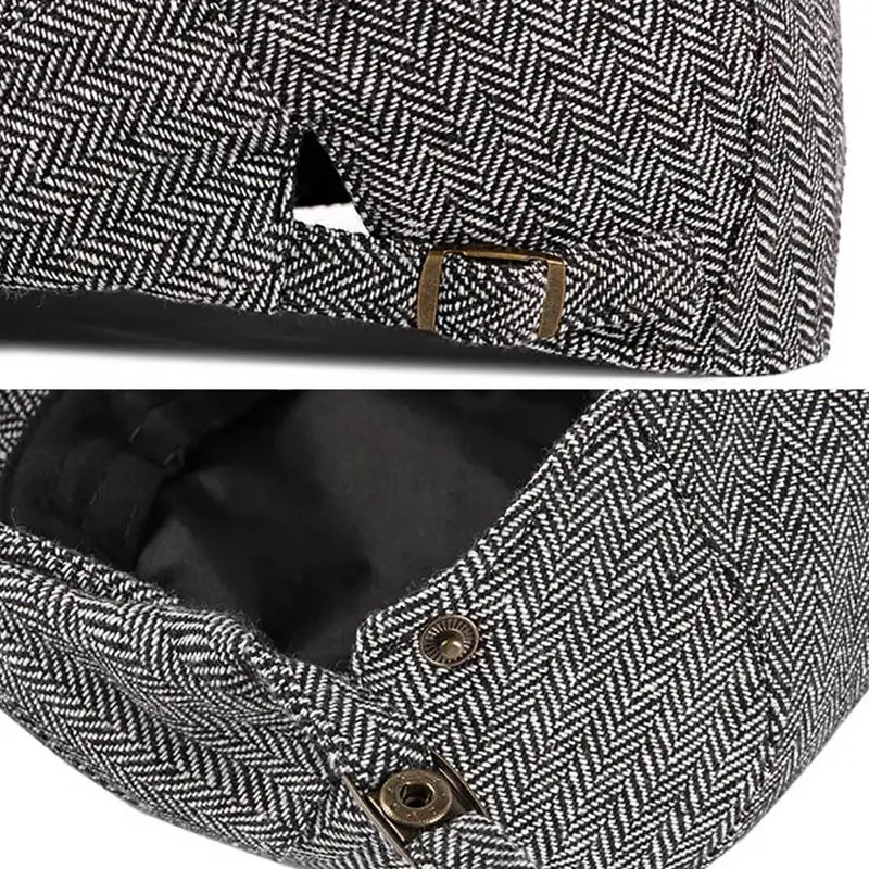 

Adjustable Sport Beret Cap Women Men Vintage British Style Sunshade Peaked Hat Outdoor Running Hats Headwear Apparel