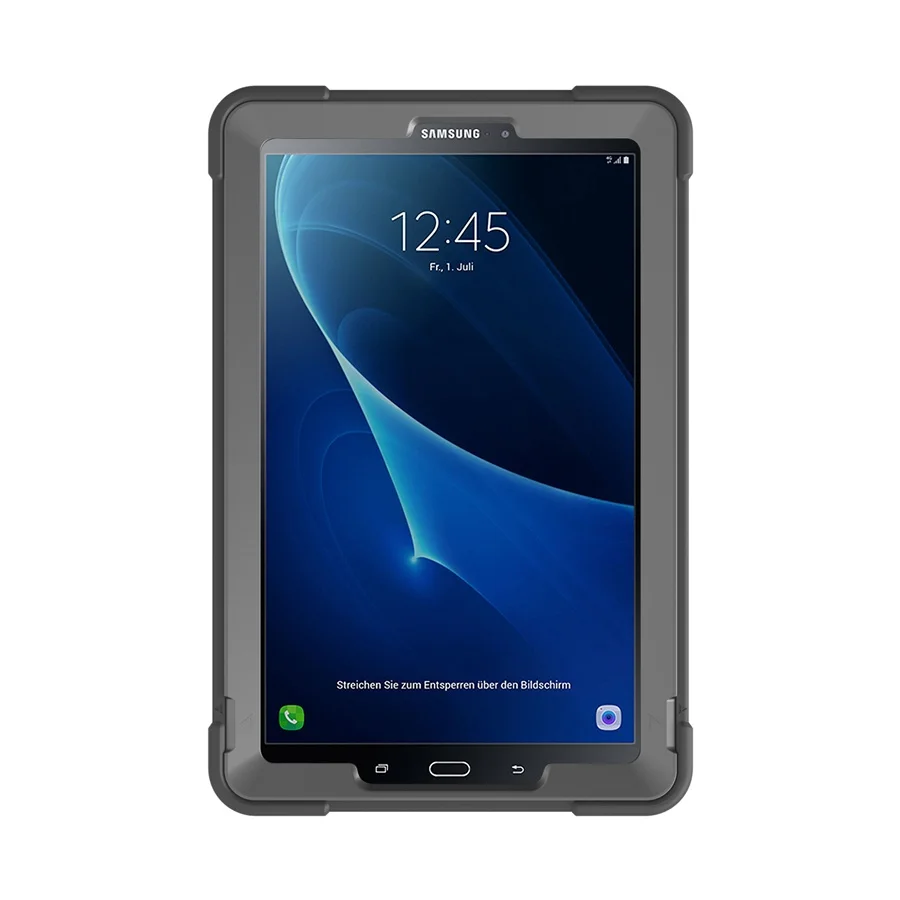 Силиконовый резиновый противоударный бронированный чехол для Samsung Galaxy Tab A A6 10,1 T580 T585 SM-T580 SM-T585C чехол для планшета+ Защитная пленка на экран+ подставка для ручек