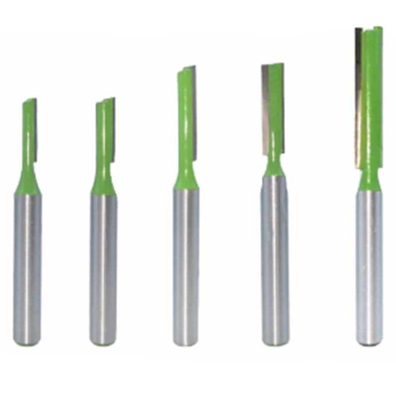 5 шт. 6 мм хвостовик одиночный прямой бит двойной флейты фреза для древесины