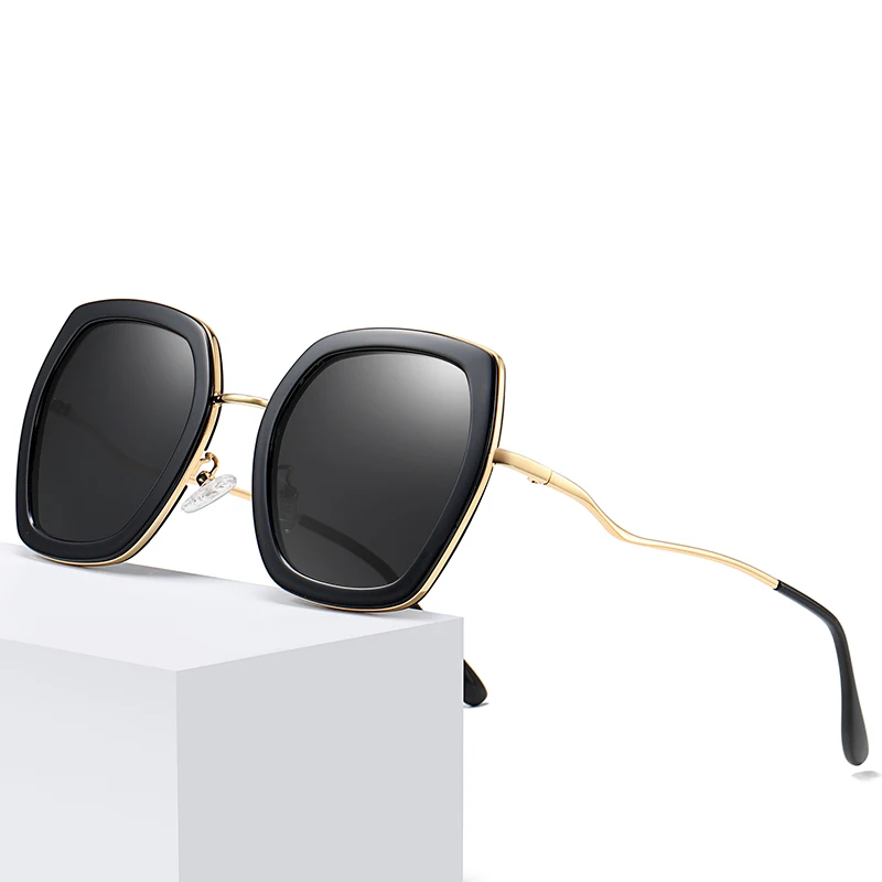 2020 модные женские солнцезащитные очки поляризационные Круглые мужские для