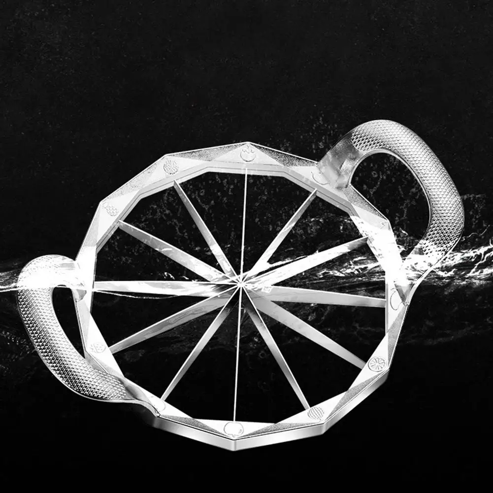 

Kitchen Accessories Stainless Steel Watermelon Cutter Cantaloupe Slicer With Handle Fruit Tool Fruit Slicer Kitchen Gadget