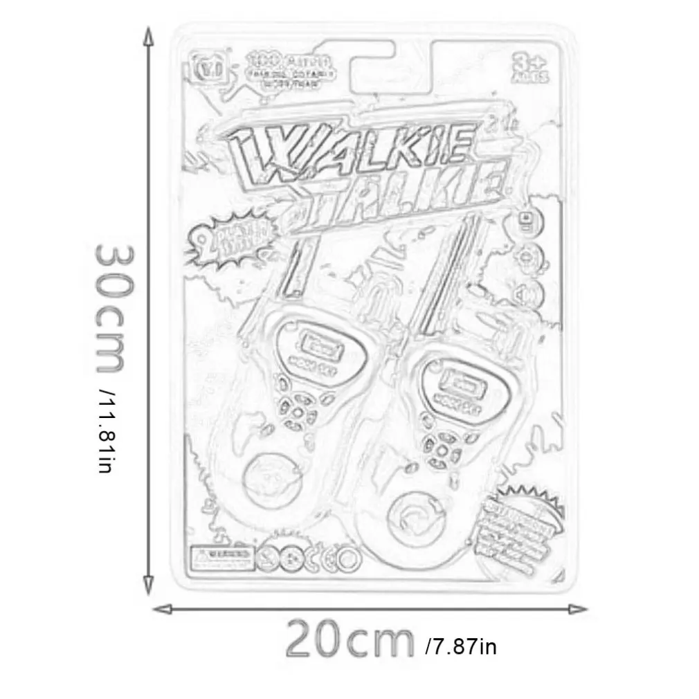

YKS 2pcs walkie talkie kids Radio Retevis Handheld Toys for Children Gift Portable Electronic Two-Way Radio communicator kid toy