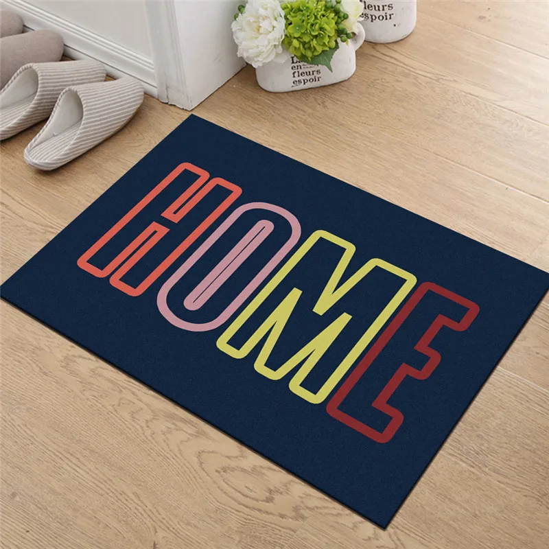 Home Welcome Doormat for Entrance Front Door Mats Outdoor Indoor Letters Printed Floor Mat Kitchen Carpet Rug Non Slip Area Rugs | Дом и сад