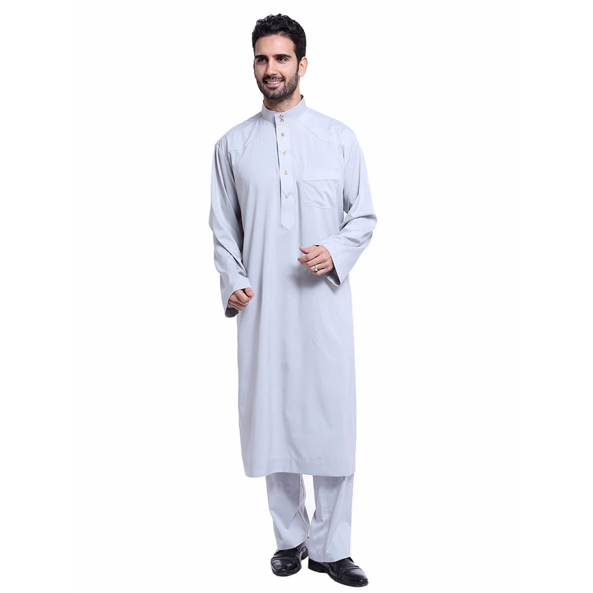 S-3XL Jubba tobe, мусульманская мода, Мужской Топ, штаны, комплекты, Дубай, Турция, Исламская одежда, Ramadam Carftan Karftan, Средний Восток, 2 шт. от AliExpress RU&CIS NEW