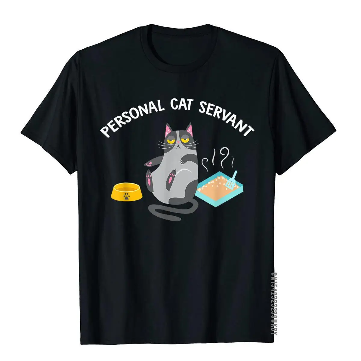 

Personal Cat Servant - Funny Cat Lover Gift T-Shirt Discount Tight Top T-Shirts Cotton Youth Tees Fitness
