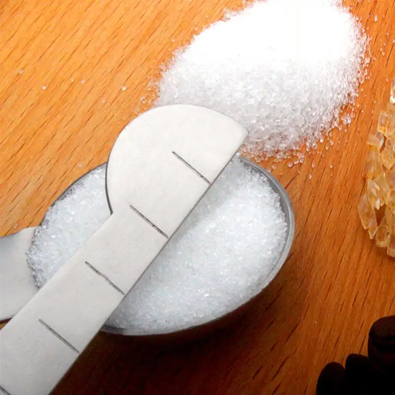 2 набора мерных стаканчиков из нержавеющей стали и мерная ложка для