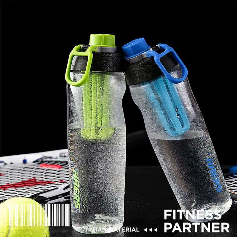 

Спортивные бутылки для воды Tritan, портативные бутылки с фильтром 2021, летние походные бутылки большой емкости, чашка для молока, сока, 700 мл