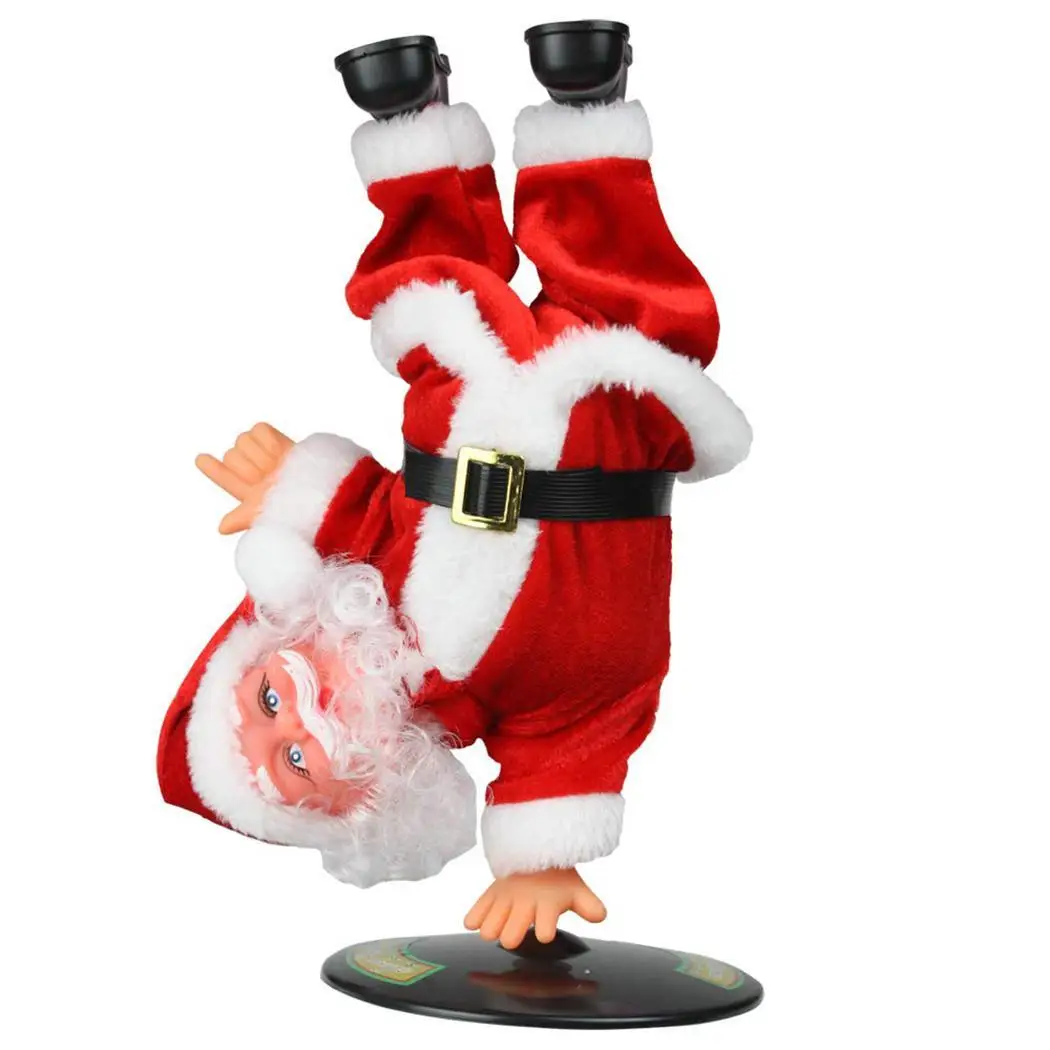 Электрическая перевернутая хип хоп кукла Санта Клауса с музыкой старше 3 лет