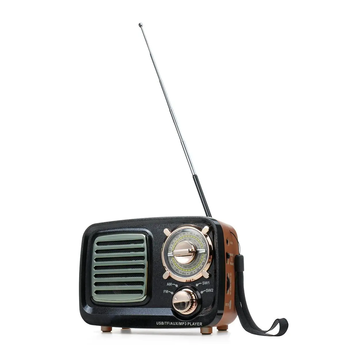 Bluetooth портативное Ретро Радио басовая колонка FM AM SW плеер портативная карта мини