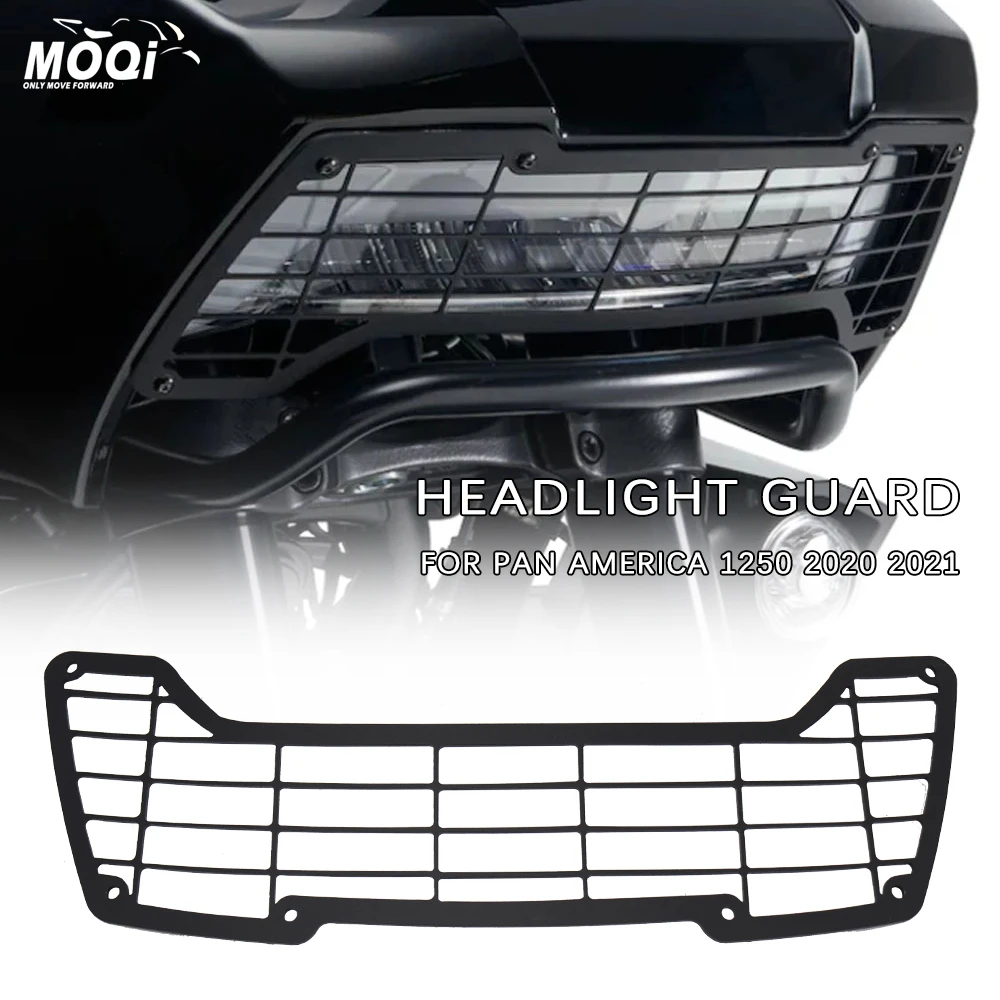 

Motorcycle Headlight Guard for Pan America PA 1250 S 2021 2022 Protector Cover Grille 1 PC CNC Aluminum Black Ivory Fashion