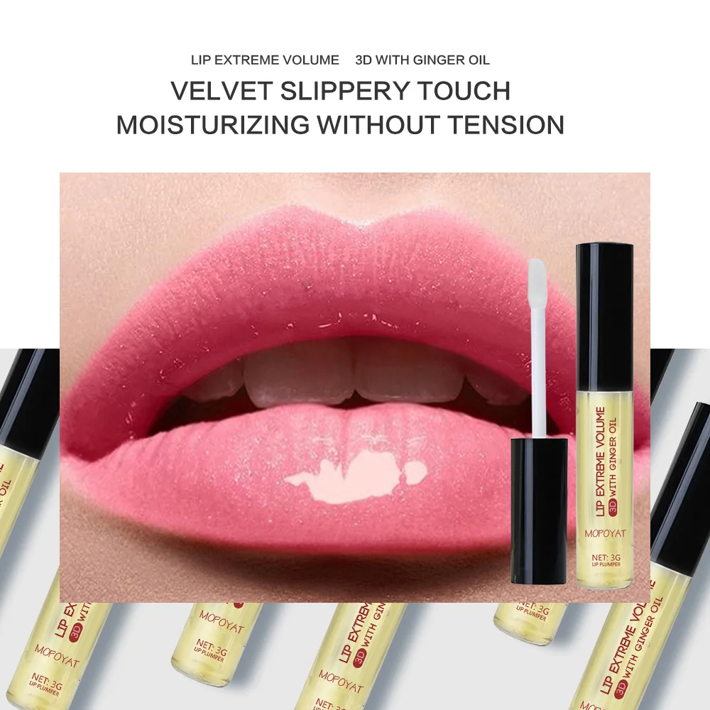 

Moisturizing Lip Enlargement Oil Enlarge plump lips Women's moisturizing hydrating lip gloss wholesale liquid lipstick