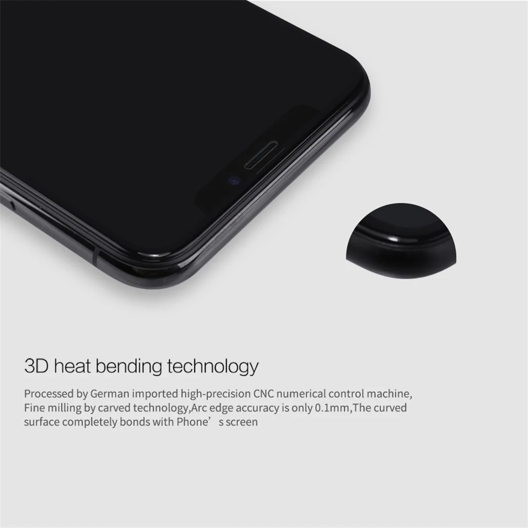 Закаленное стекло Nillkin для iPhone X XS Защитное экрана с полным покрытием 3D CP + Max 9H