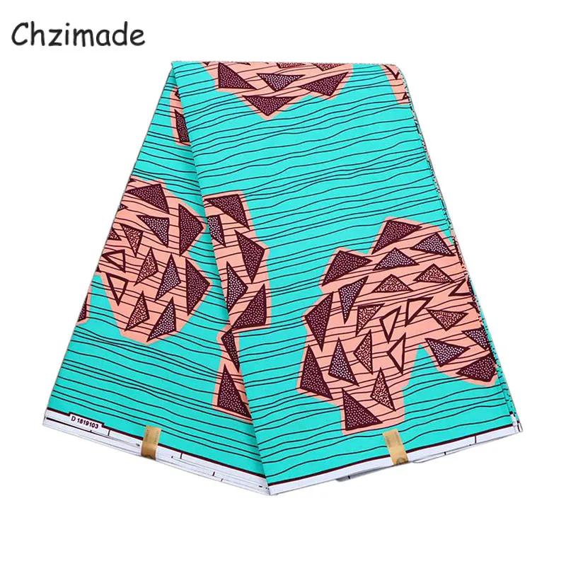 Африканская настоящая восковая ткань Chzimade 1 ярд Анкара 100% полиэстер нигерийский