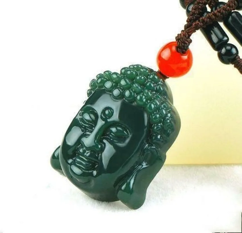 Natural Jade Pendant Hand-Carved Jadeite Necklace Women Pendants Charm Jewelry Fashion Accessories with Chain | Украшения и