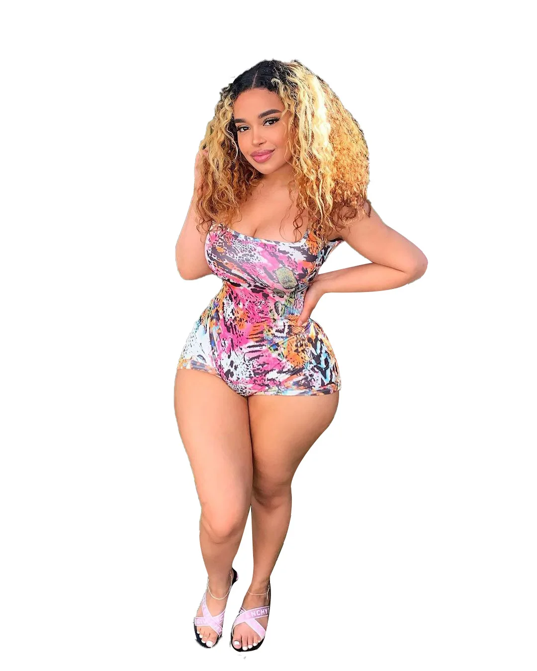 

2021 новый продукт узкие Одна деталь в богемном стиле Вечерние Клубные наряды для Для женщин комбинезон Облегающий комбинезон спагетти шорты...