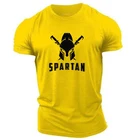 Мой герой спартанская Футболка мужская футболка 3D; Легкие и дышащие; Футболка лето 2021 на открытом воздухе фитнес спортивный топ-бежевый