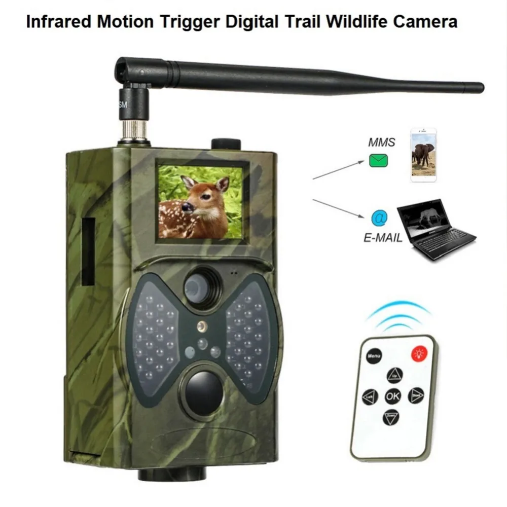 HC300M 2G камера для охоты 12MP 1080P MMS сотовая беспроводная камера s ночного видения HC-300M цифровая инфракрасная камера слежения