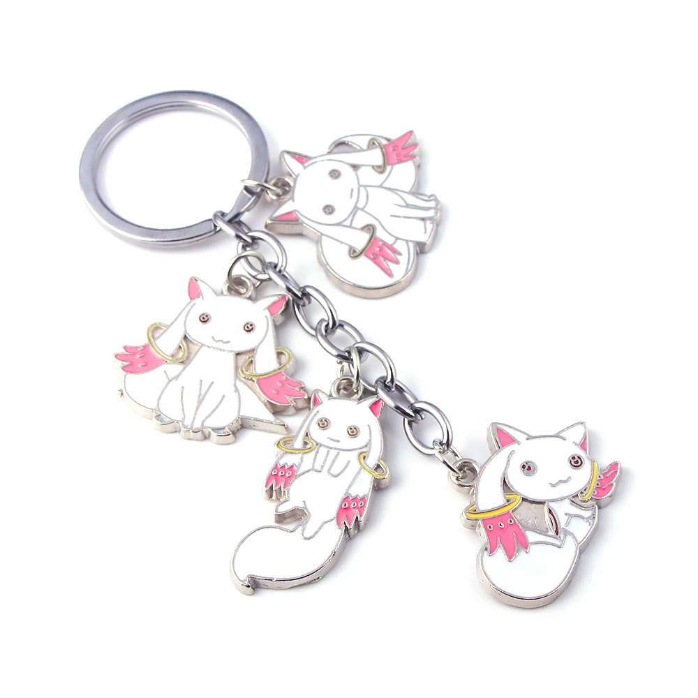 

Hot Anime Magical Girl Pendant Keychain Madoka Magic Hatcher Incubator Same Paragraph Keychain Cosplay Props