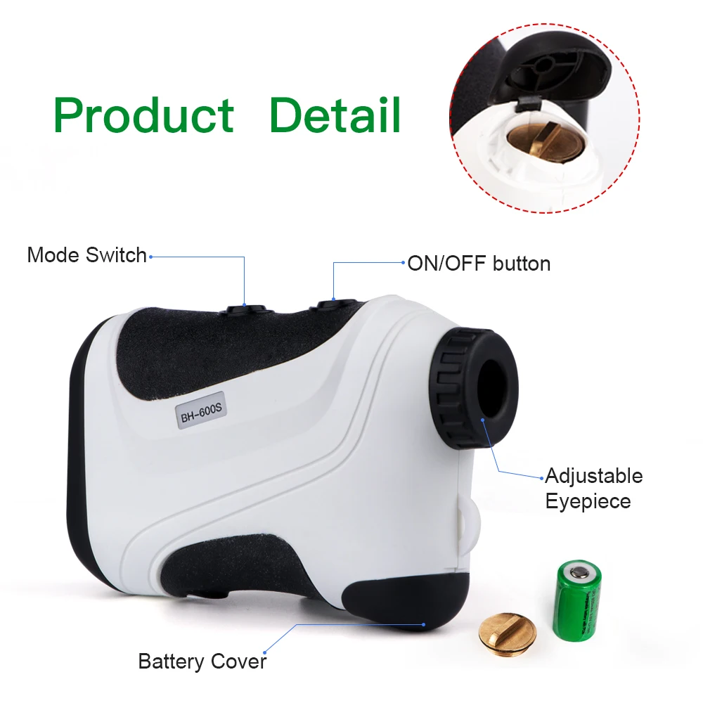 

Bosean Golf Rangefinder Flag-Lock Distance Meter Speed Laser Range finder BH600