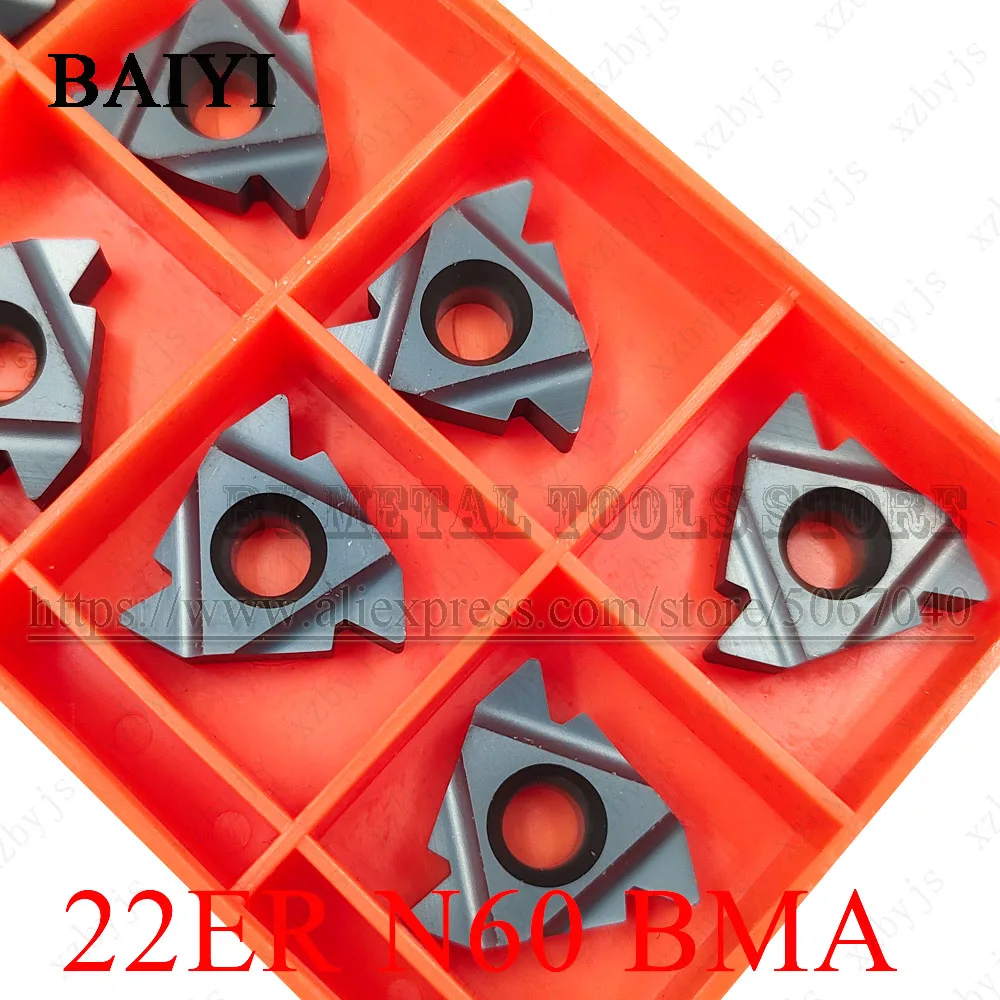 

22ER N60 BMA Carbide thread inserts turning tools CNC cutter lathe Thread Cutting Tool Thread Blade for stainless steel and stee