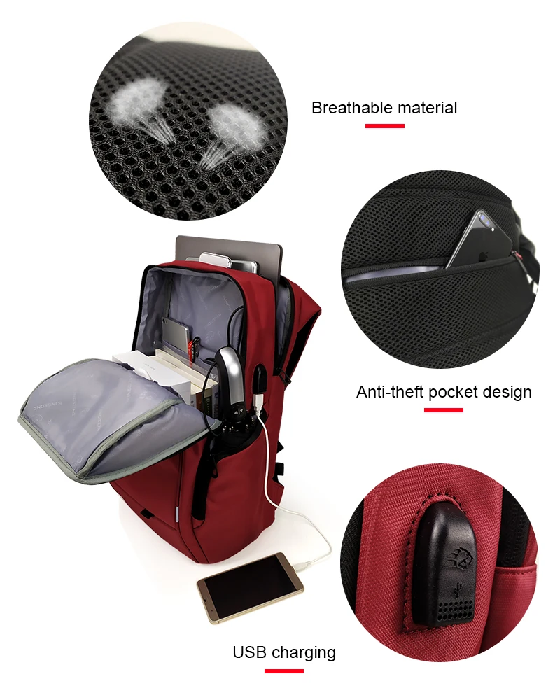 Рюкзак женский под ноутбук 13 15 дюймов с защитой от брызг|Мужские рюкзаки| |