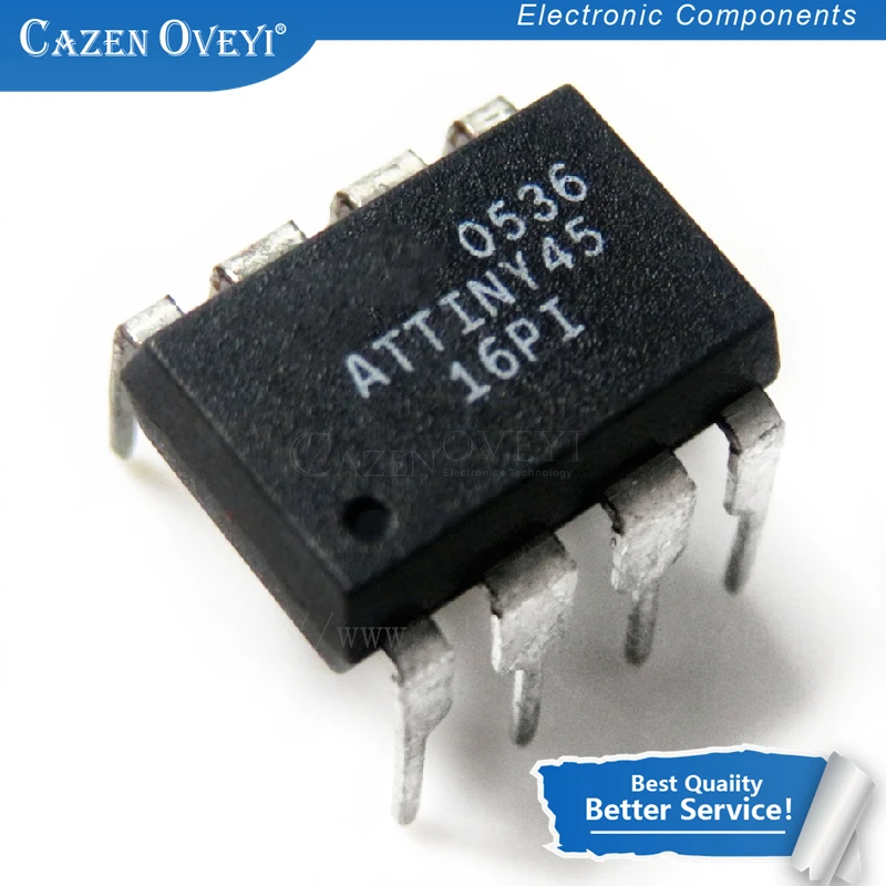 1 шт./лот ATTINY45 20PU DIP 8 новый оригинальный IC в наличии|Интегральные схемы| |