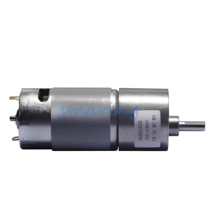 

1 шт. JGB37 550 миниатюрный двигатель с замедлением постоянного тока 12 В постоянного тока, двигатель с медленной скоростью 60 Вт Скорость заднего хода, двигатель постоянного тока с низкой скоростью