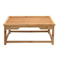handmade natural bamboorattan sqaure tea table vintage style japanese floor tatami table for living room furniture small zen