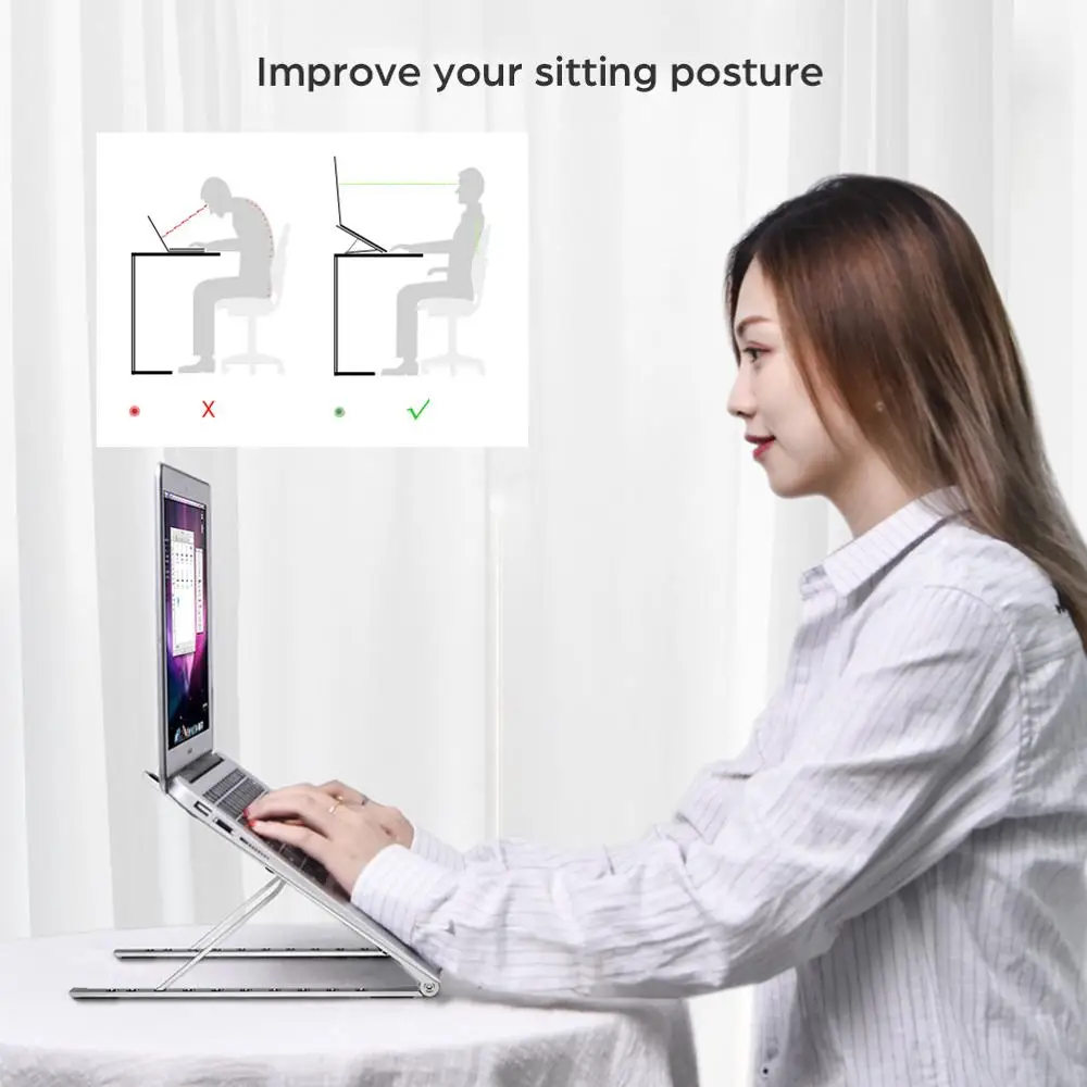 Подставка для ноутбука Oatsbasf аксессуары macbook pro складная Мини-подставка Riser 2020