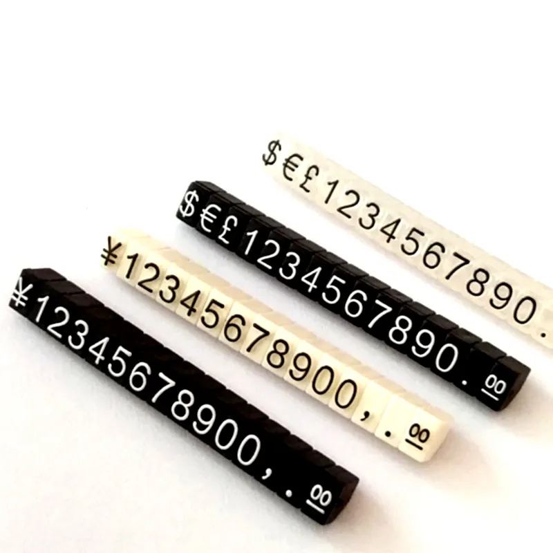 40pcs price cubes customized the price tag combined jewelry price  watch price stand tag  Price Numeral Cubes euro price shop